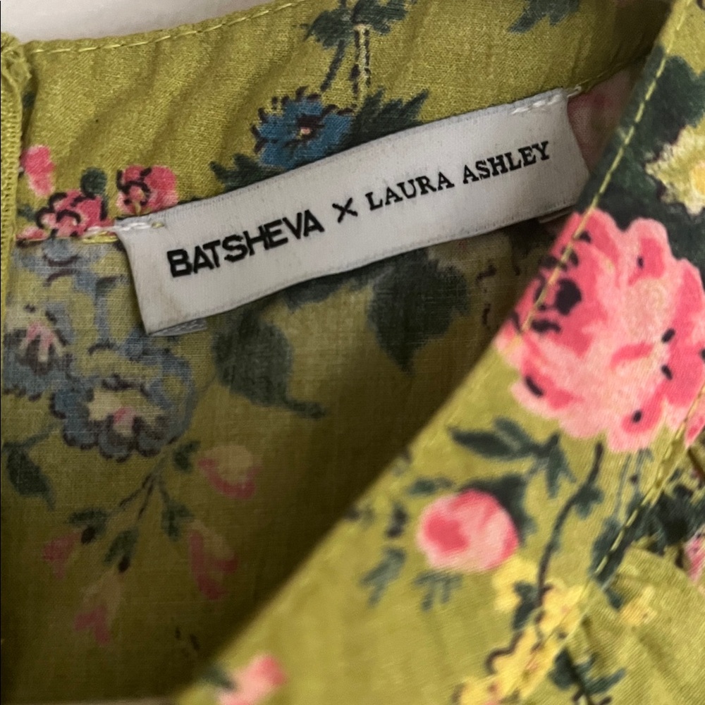 Batsheva + Laura Ashley Floral Green Dress - Picture 2 of 7